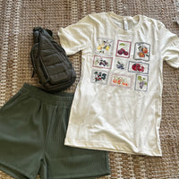 Short Sleeve Fruit Stamp T-Shirt