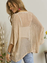 Load image into Gallery viewer, Short Sleeve Fishnet Cardigan

