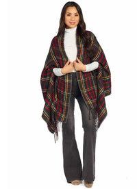 Reversible Tartan Scarf Wrap