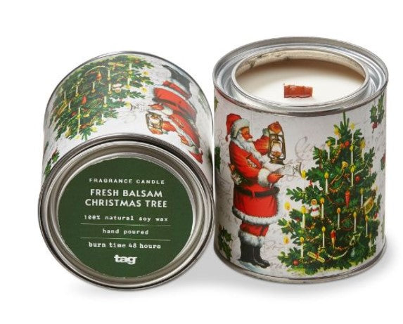Fresh Balsam Christmas Tree Tin