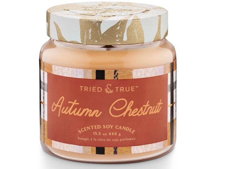 Tried And True Large Autumn Chestnut Jar Candle