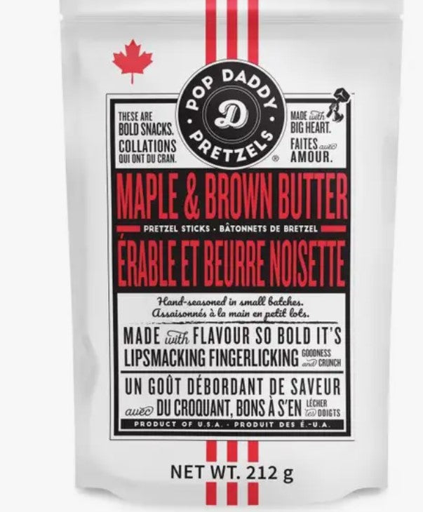 Pop Daddy Maple & Brown Butter Seasoned Pretzels