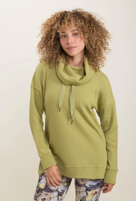 Hi-Lo Cowl Neck Pullover