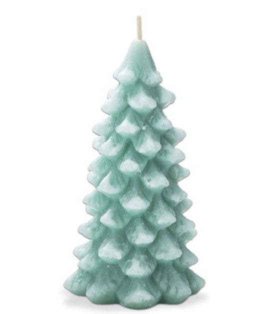 Frosted Pine Tree Candle