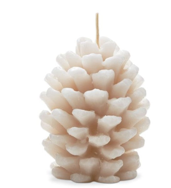 Frosted Pine Cone Candle