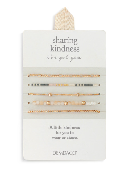 Sharing Kindness Set of 5 Bracelets