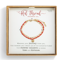 Load image into Gallery viewer, Red Thread Layered Bracelet
