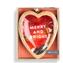 Load image into Gallery viewer, ArtLifting Heart Ornament - Warm Winter Heart
