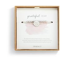 Grateful Heart Mother of Pearl Bracelet - Silver