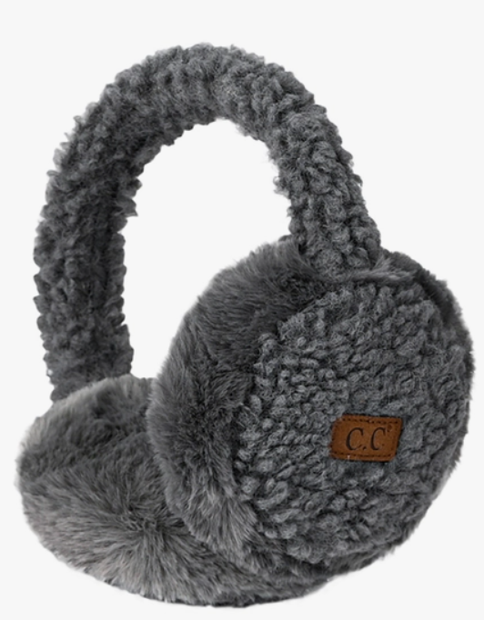 C.C Faux Fur Sherpa Earmuffs