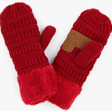 Load image into Gallery viewer, C.C Solid Color Knitted Mitten Gloves
