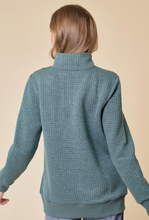 Load image into Gallery viewer, Funnel Neck Top with Quilted Yoke
