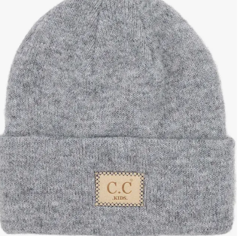 C.C Suede Patch Kids Beanie Hat