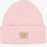 C.C Suede Patch Kids Beanie Hat