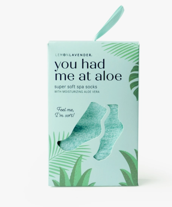 You Had Me At Aloe Super Soft Spa Socks