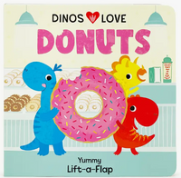 Dinos Love Donuts Lift-A-Flap Book