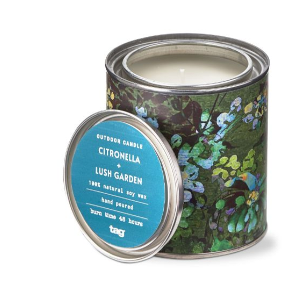Citronella Lush Garden Tin Candle