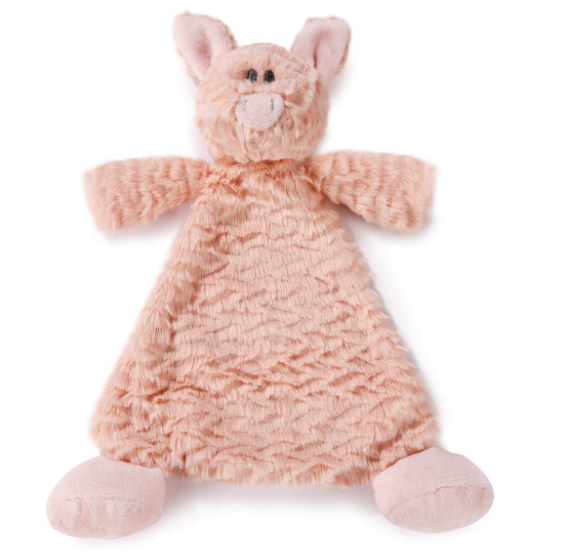 Pudder Pig Rattle Blankie