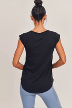 Load image into Gallery viewer, V Tee with Curved Hem
