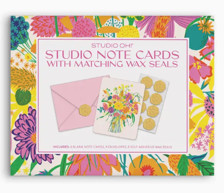 Garden Splash Studio Note Cards with Matching Wax Seals