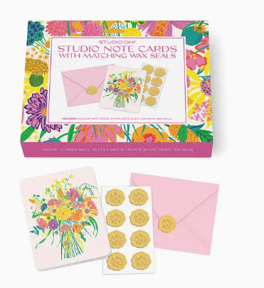 Garden Splash Studio Note Cards with Matching Wax Seals