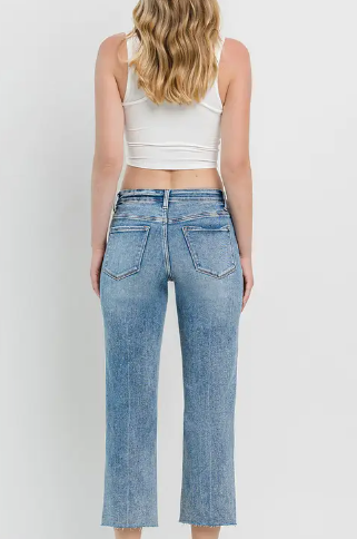 VERVET High Rise Straight Jeans