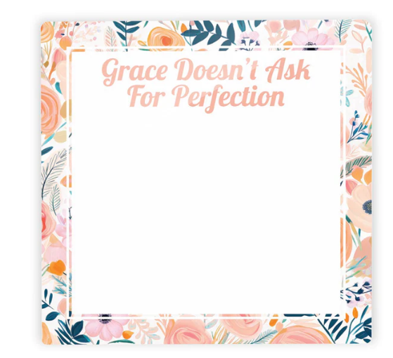 Glass Tile Floral Ask For Perfection 4x4