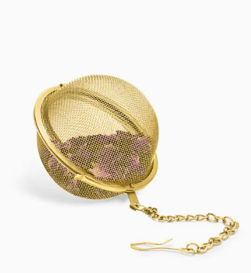 Small Tea Infuser Ball in Gold By Pinky Up®