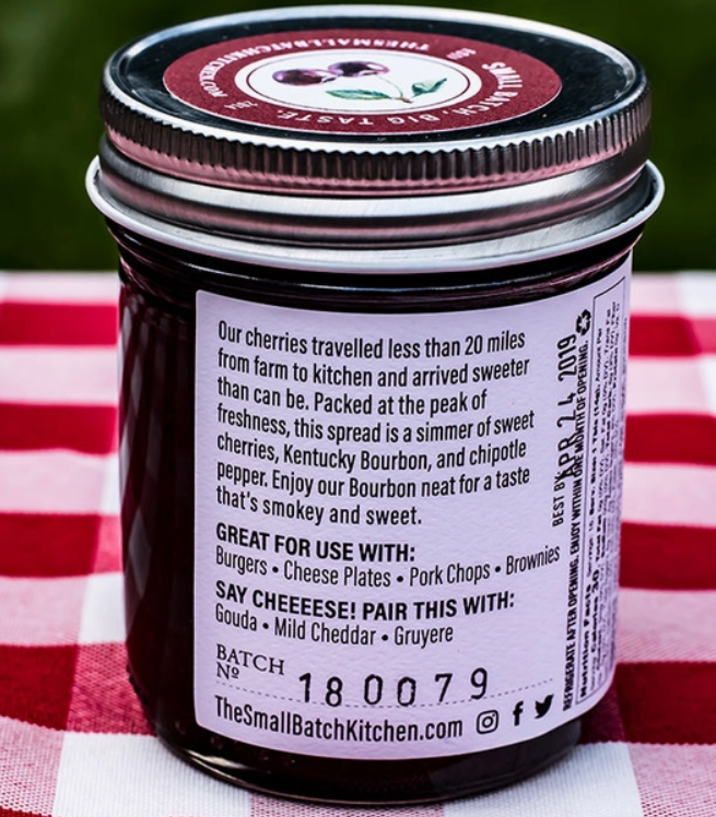 Cherry Bourbon Chipotle Spicy Fruit Spread