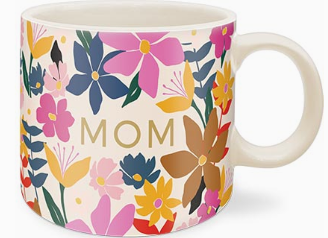 Ceramic Mug Modern Mom Floral Quote