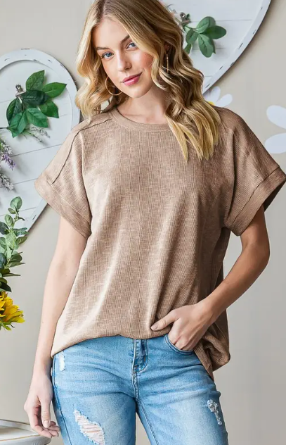 Short Sleeve Dolman Top