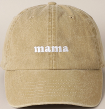 Load image into Gallery viewer, Mama Embroidered Cotton Baseball Cap
