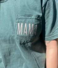 Load image into Gallery viewer, Embroidered Mama Pocket Tee
