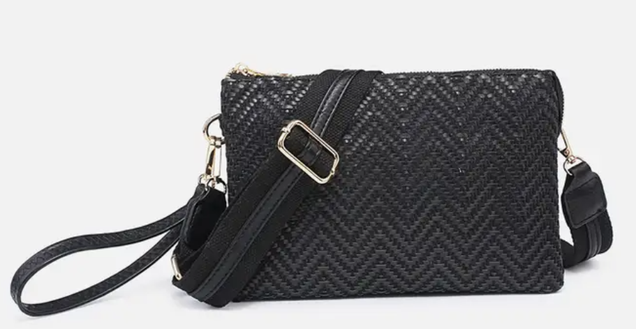 Izzy Woven Diagonal Crossbody w/ Guitar Strap