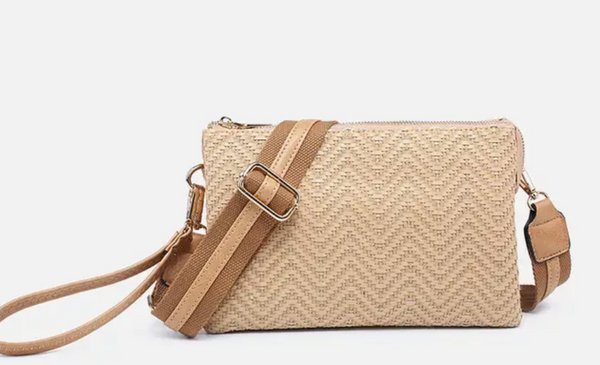 Izzy Woven Diagonal Crossbody w/ Guitar Strap