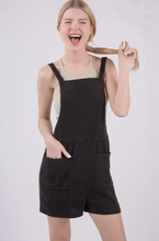 Load image into Gallery viewer, Sleeveless Double Gauze Overall Romper w/ Pockets
