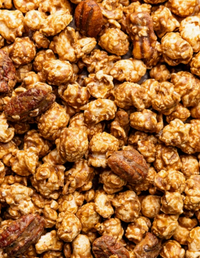 Poppy Cinnamon Bourbon Pecan Popcorn