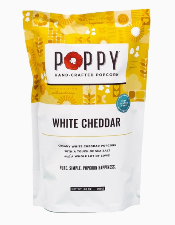 Poppy White Cheddar Popcorn