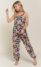 Load image into Gallery viewer, Front Button Detail Floral Cami Jumpuit
