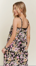 Load image into Gallery viewer, Front Button Detail Floral Cami Jumpuit

