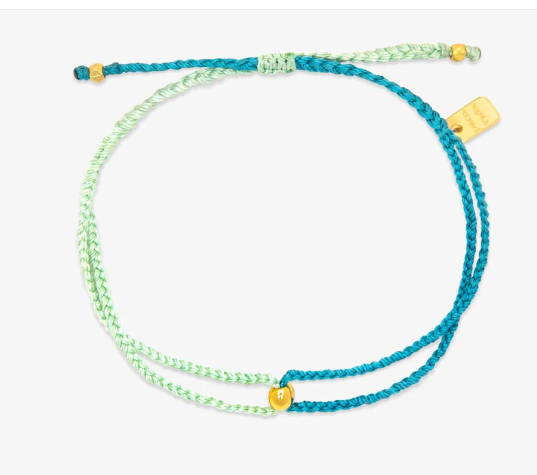 Puravida Blue Two Tone Dainty Bracelet