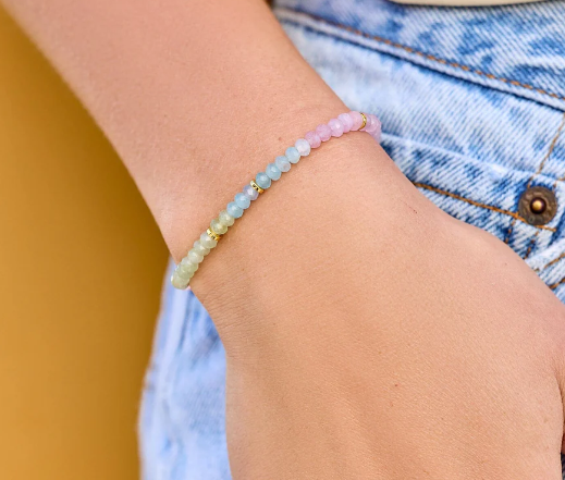 Puravida Ombre Rainbow Stretch Bracelet