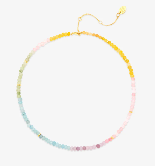 Puravida Ombre Rainbow Bead Choker