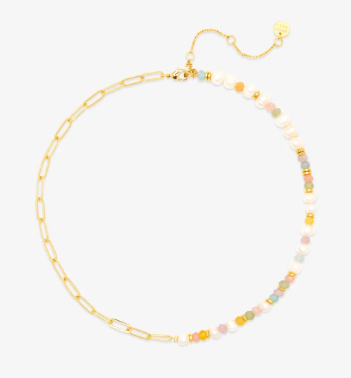 Puravida Venice Beaded & Chain Choker