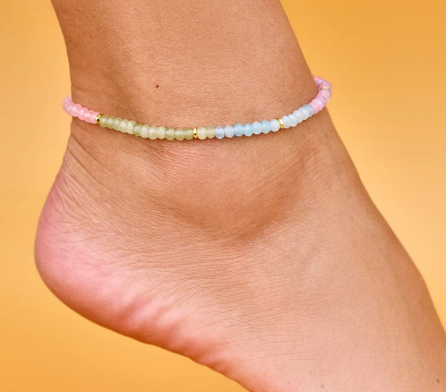 Puravida Ombre Rainbow Stretch Anklet