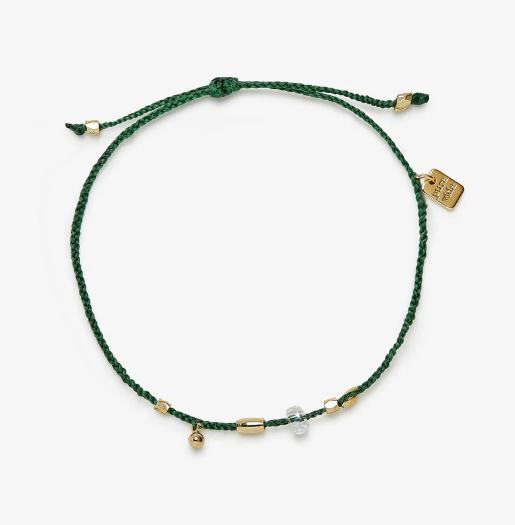 Puravida Raw Stone And Bead Dainty Thread Bracelet