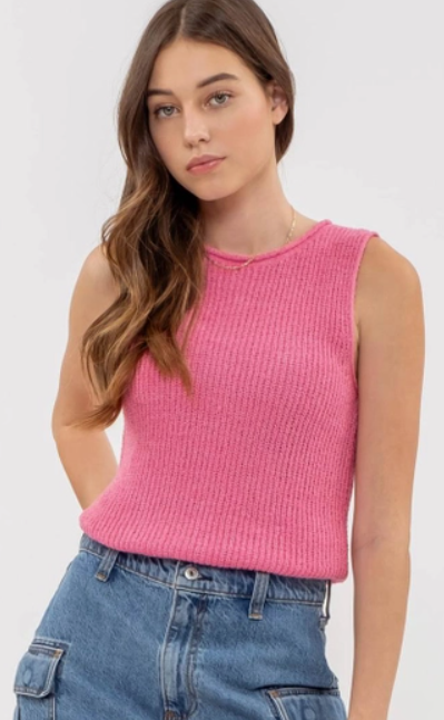 Crochet Sweater Knit Top