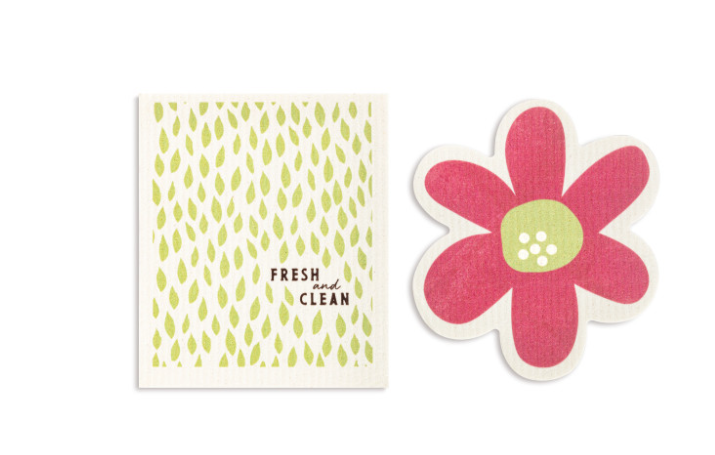 Flower BioDishCloths Fresh & Clean