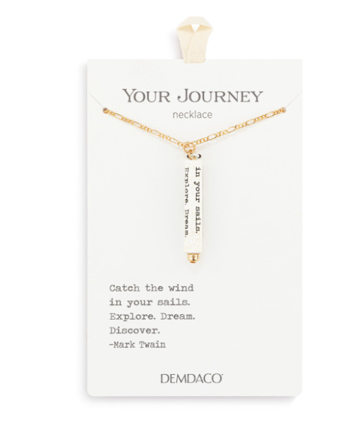 Catch the Wind Quote Necklace