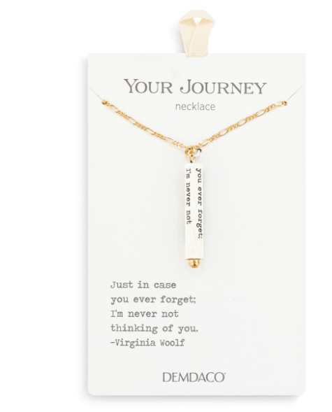 Thinking of You Quote Necklace